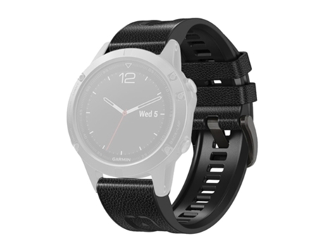 Correa de Silicona liberación rápida 26mm para Garmin Fenix 7X - negro