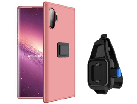 Funda Samsung Note 10 Plus Slim Armor 360º con Soporte para la Cintura Rosa