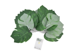 Rebe-cadena De Luces Led De Hoja Artificial, 6m, Modos Estable Y Parpadeo, Para Decoración De Jardín