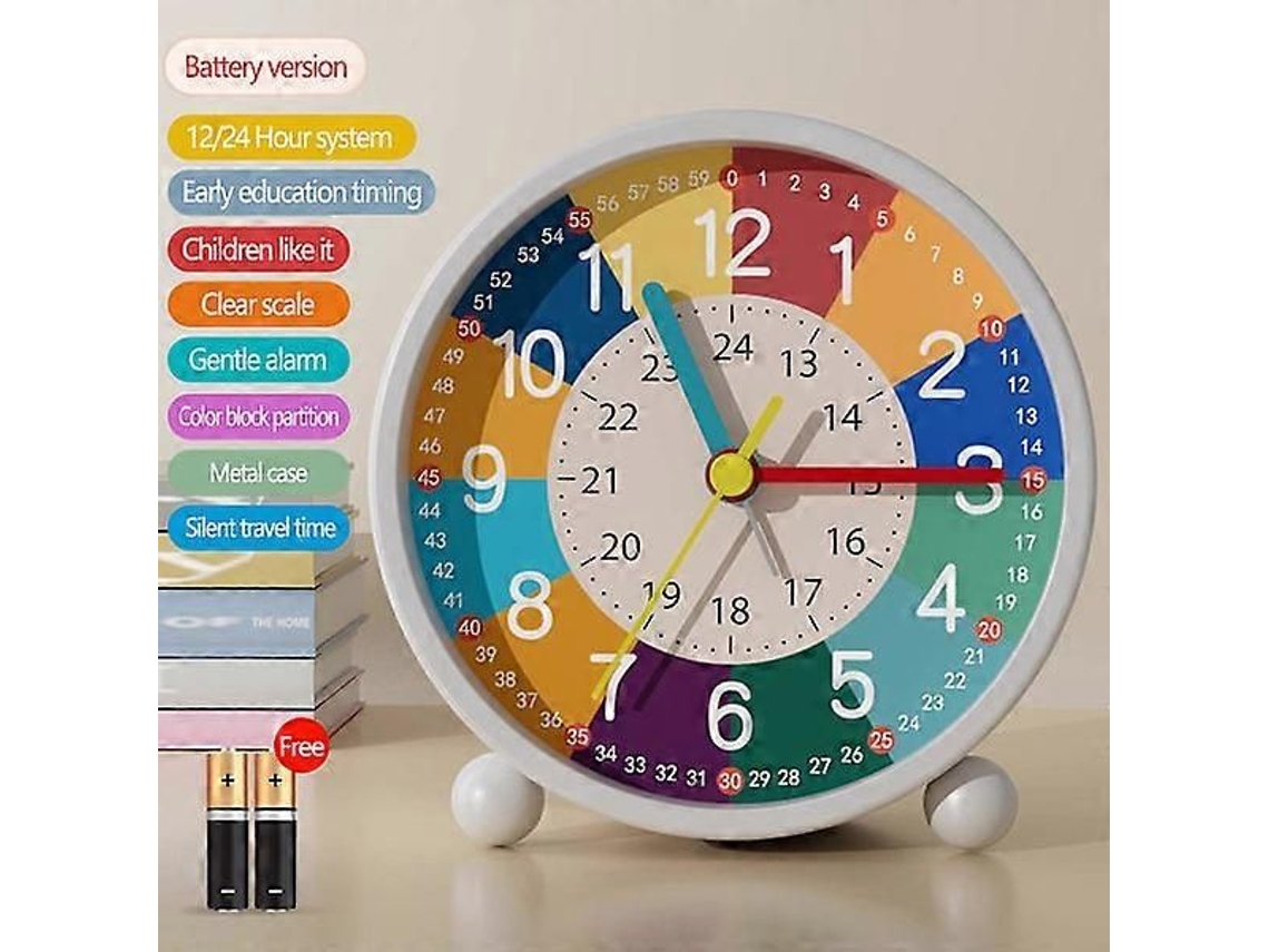 Reloj de cuarzo analógico silencioso para niños de Kk B GOKOCO