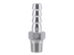 2026velora-conector De Manguera Barbón De Roscado Macho Acero Inoxidable 304 (1/8"x8mm)