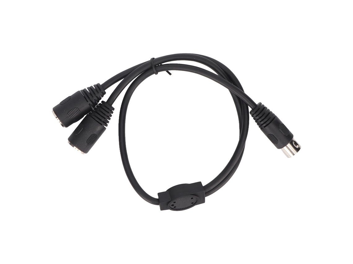 Cable Divisor De 6 Pines Din Macho A 2 Enchufes Hembras Para Transmisión De Señal Midi 0.5 Metros