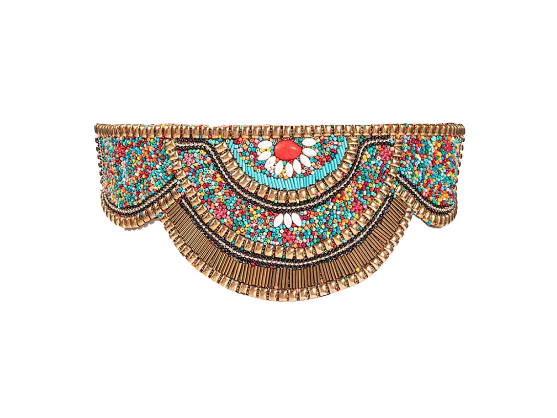 Cinturón Elástico Bohemio Para Mujer Con Cuentas, 5 Cm De Ancho, Pu, Para Vestidos De 72 A 85 Cm.
