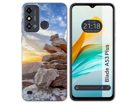Funda Silicona para ZTE Blade A53 Plus diseño Sunset Dibujos