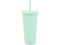 Vaso Reutilizable De Acrílico Con Tapa Y Pajita, 700 Ml, 4 Unidades, Ideal Para Viajes Y Eventos, Doble Aislamiento.