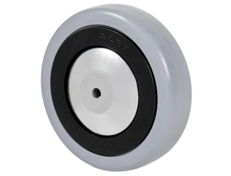 Rueda pgab200cp-8-42 nucleo poliamix y banda goma gris bolas+btn ALEX