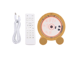 Reproductor De Cd Vertical De Escritorio Altavoz Hifi Bluetooth Fm Usb Portátil Blanco
