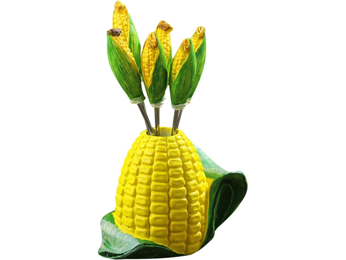 Palillos Para Fruta Resistentes Y Multiusos, Juego De 1, Fabricados En Acero Inoxidable Y Resina.