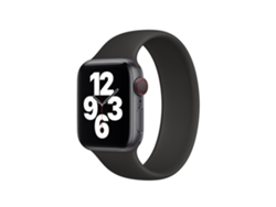 Correa Siliconsense Solo para Apple Watch SE 3 de 40 mm, color negro (pulgadas de 177 mm y 200 mm)