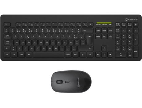 Teclado + Ratón UNYKACH MK212 PRO (Negro - Inalámbrico)