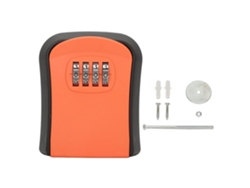 Caja De Seguridad Mural Impermeable De Abs Con Cerradura De Combinación De 4 Dígitos Y Capacidad Para 5 Llaves.