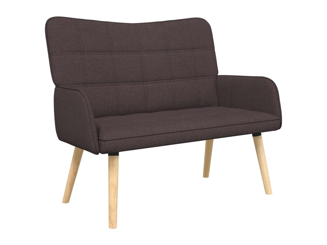 Maison Exclusive - Sofá De 2 Plazas Marrón Oscuro 115 X 61 X 87 Cm Tela