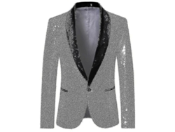 2026-chaqueta Casual De Lentejuelas Para Hombre, Traje Para Bodas Y Celebraciones, Slim Fit
