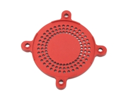 Cubierta de ventilador de aluminio CNC RC de 50 mm, ligera, roja.