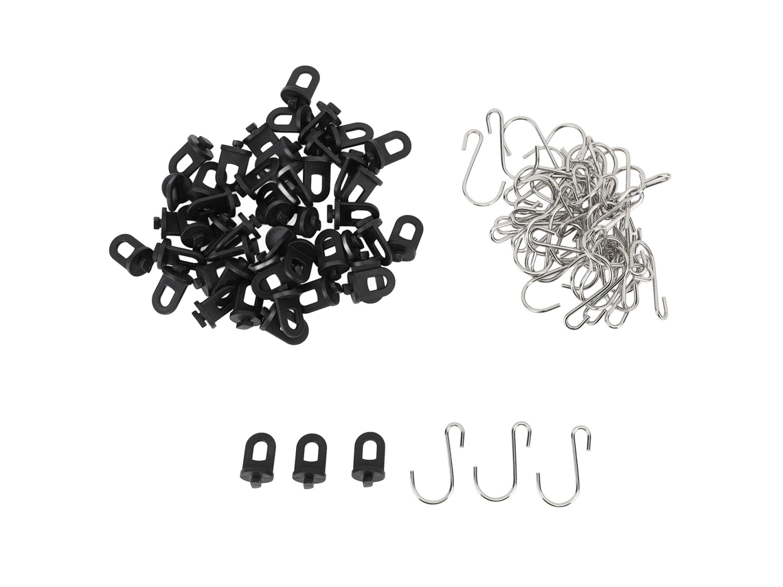 Clips de acero inoxidable para colgar plantas en invernaderos - 50 unidades