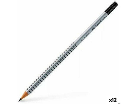 Lápiz Com Borracha FABER-CASTELL Grip 2001 Ecológico B 12 Unidades