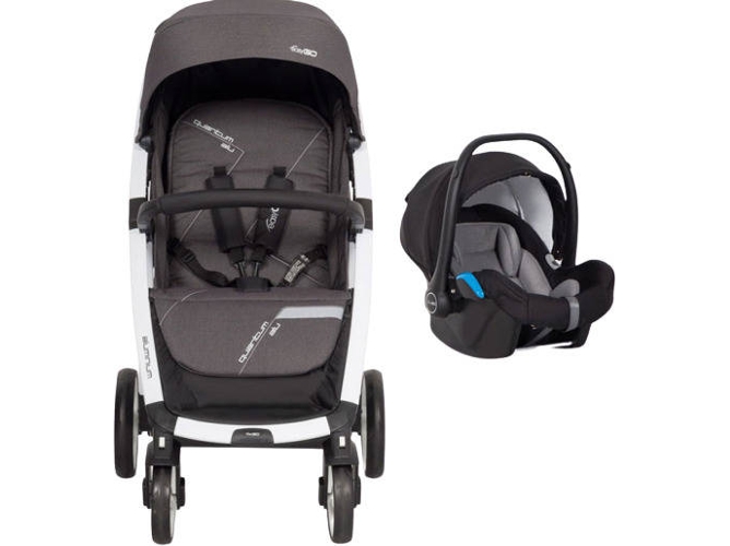 Carrito de Bebé Individual EASYGO Quantum Alu + Starter 0+ Isofix Ready Antracita