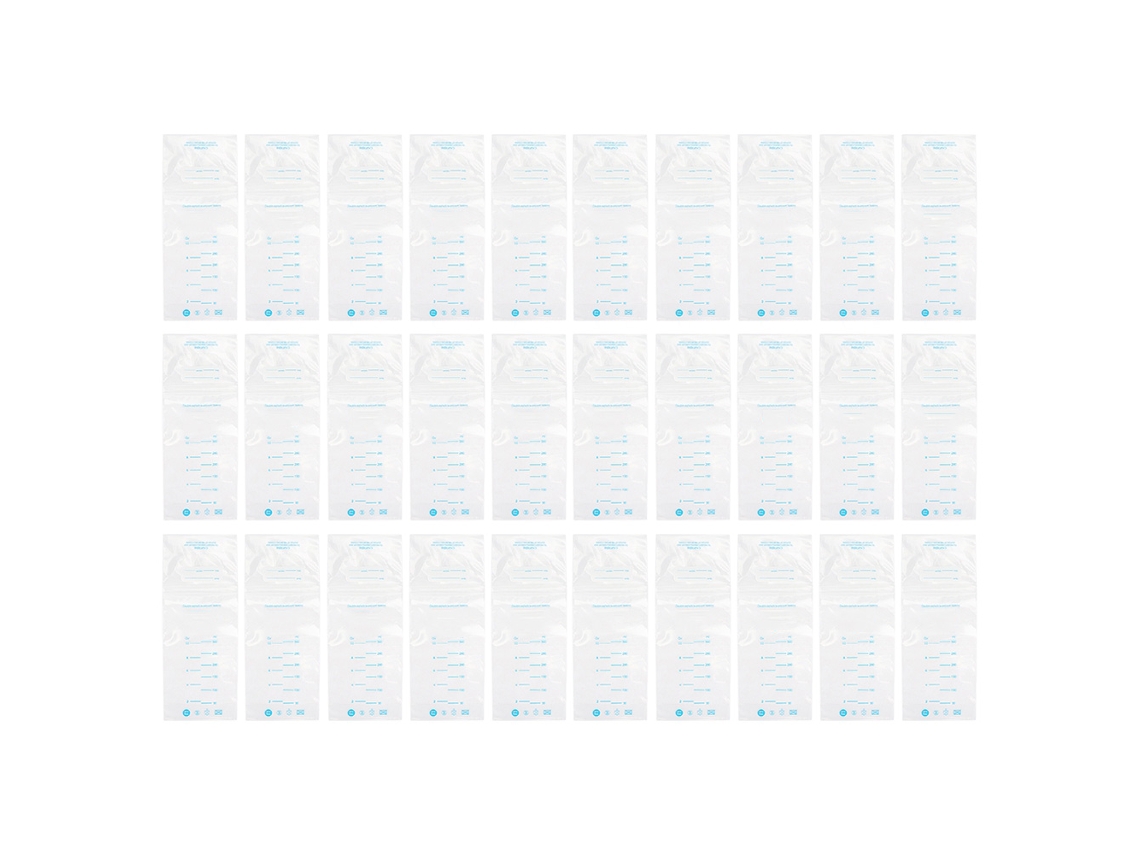30 Bolsas De Almacenamiento De Leche Materna De 300 Ml Para Congelar, Preesterilizadas Y Transparentes.