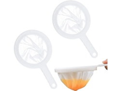 3 Coladores De Cocina 100 Mesh, Filtro Alimentario Con Mango Antideslizante, Para Mermelada Sin Semillas, Harina, Leche De Soja Y Más