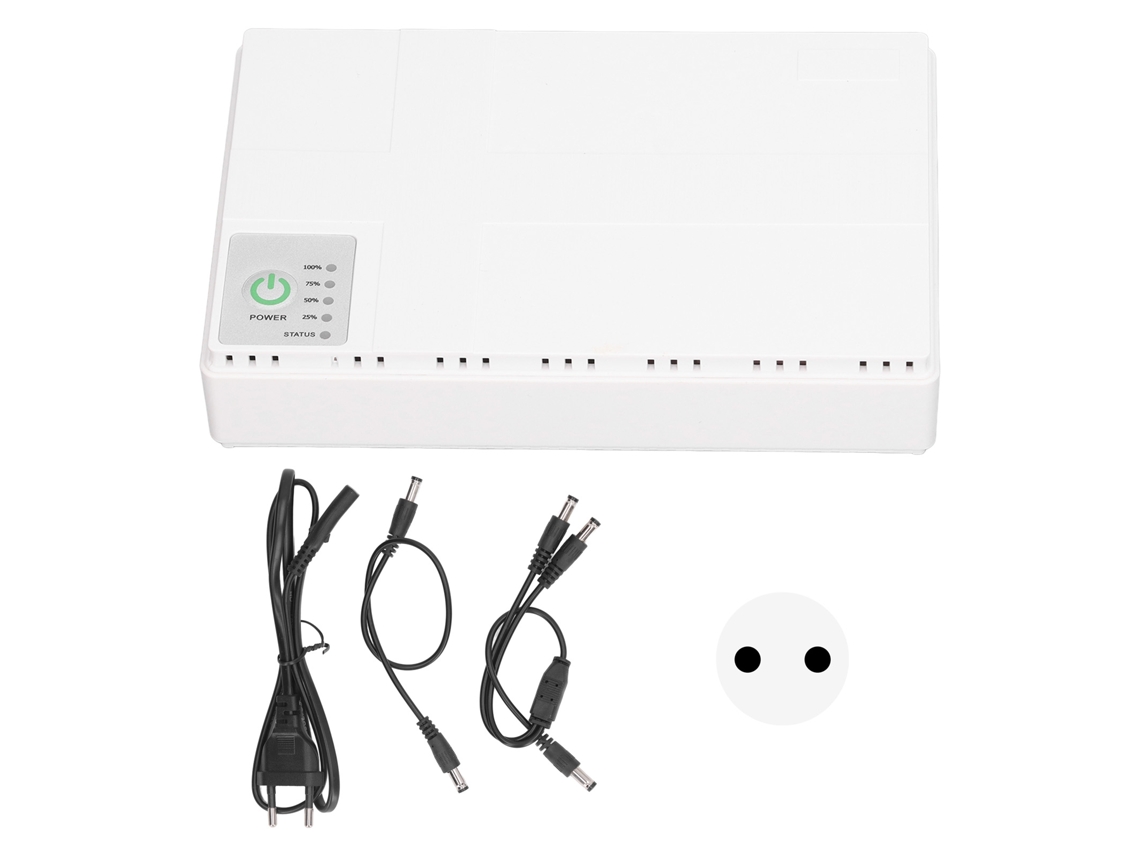 Bateria de backup Veloriskku-mini UPS 10400mAh 5V 9V 12V PoE 15V 24V para roteador/modem com plugue UE