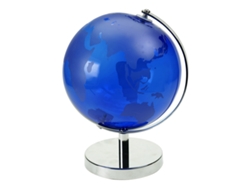 ORIGEN Home Decor Bola Globos Mundo Azul Redondo - 27x22x20cm BY SIGRIS
