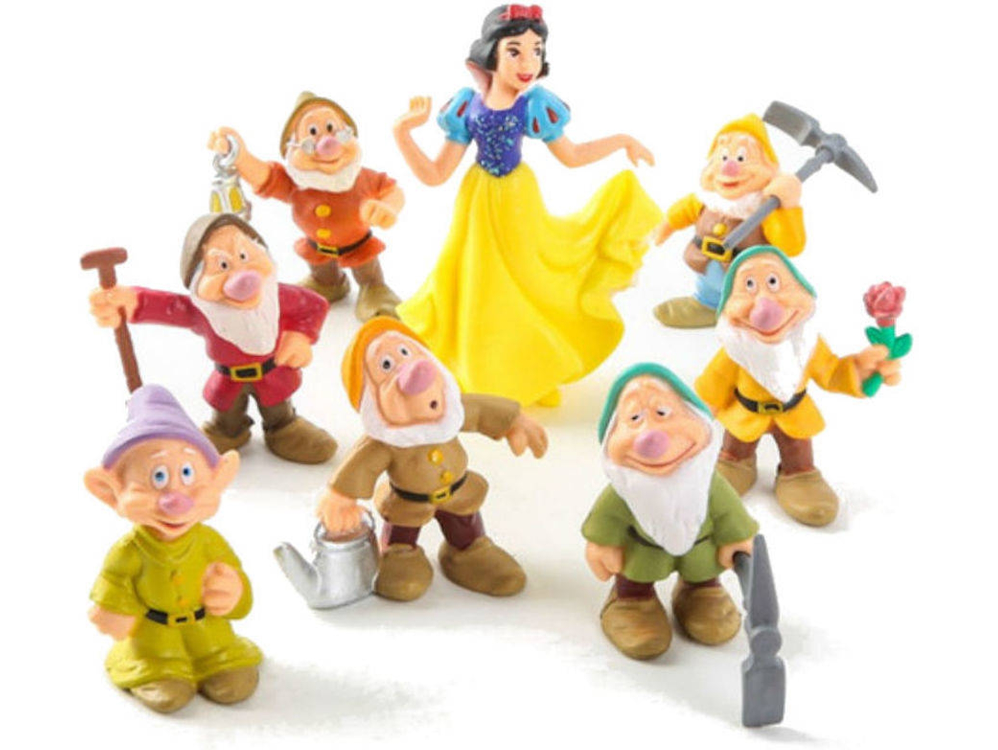 8 Figuras EASTVAPS Blancanieves y los siete enanitos PVC