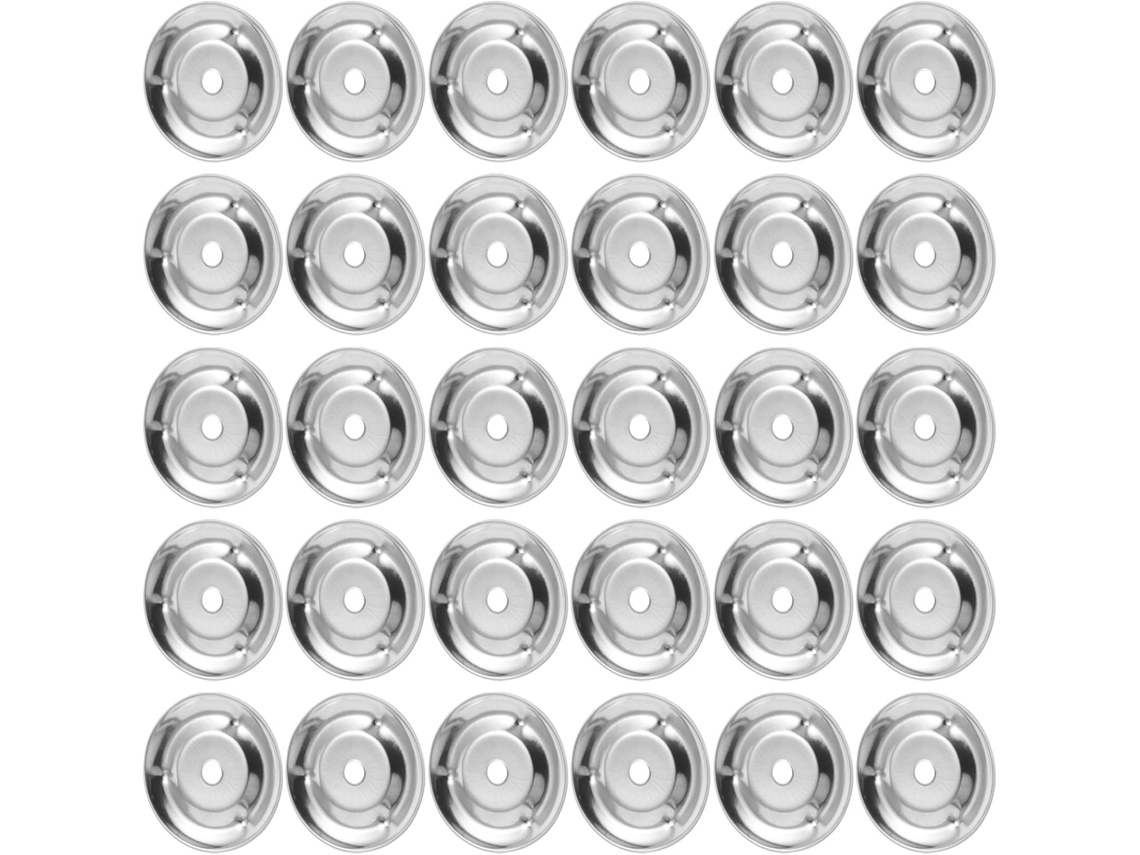 50 Aros De Acero Inoxidable Para Platillos, Accesorios De Repuesto Para Pandereta De Un Solo Aro.