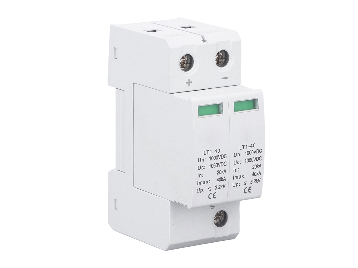 Protector Contra Sobretensiones Fotovoltaico Modular De 2 Polos, Ignífugo, De 1000 V Cc, Para Hogares Y Oficinas.