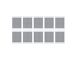 Marcador Reutilizable Para Escaneo 3d, 10 Hojas, 6 Mm, Punto De Referencia Para Levantamientos Ópticos.