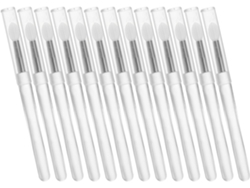 20 Pinceles De Silicona Transparente Para Aplicar Polvos De Decoración De Uñas