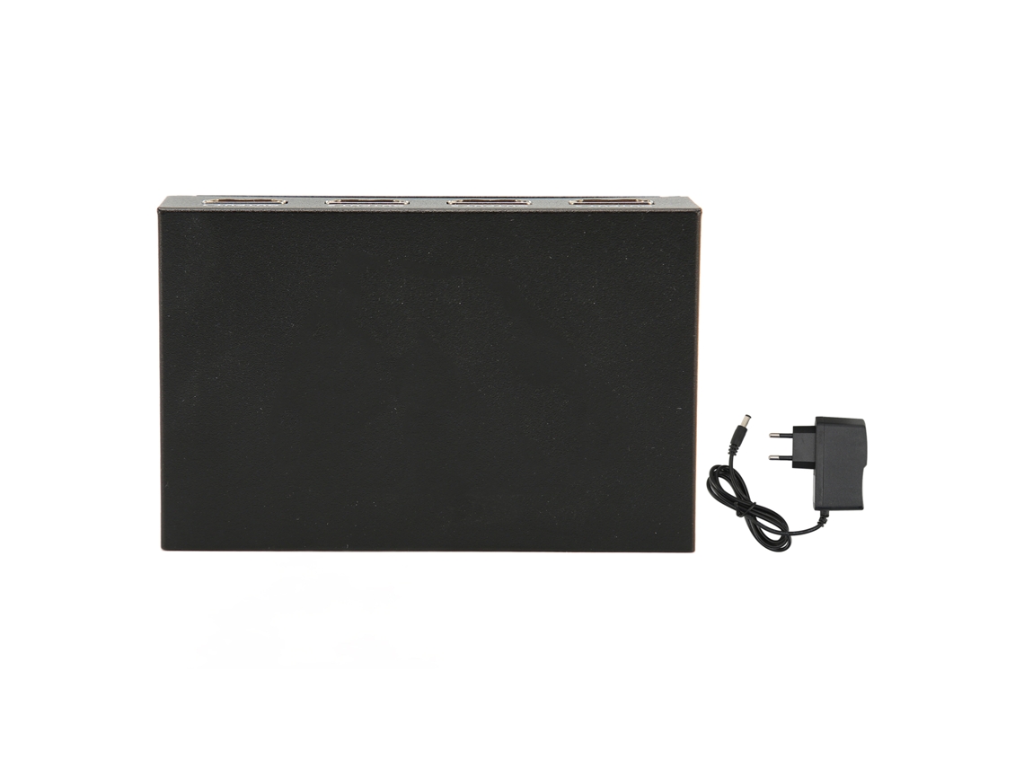 Divisor De Interfaz Multimedia Hd 1 Entrada 4 Salidas 4k 2k Duplicado Espejo Conmutador De Pantalla Con Adaptador De Ca