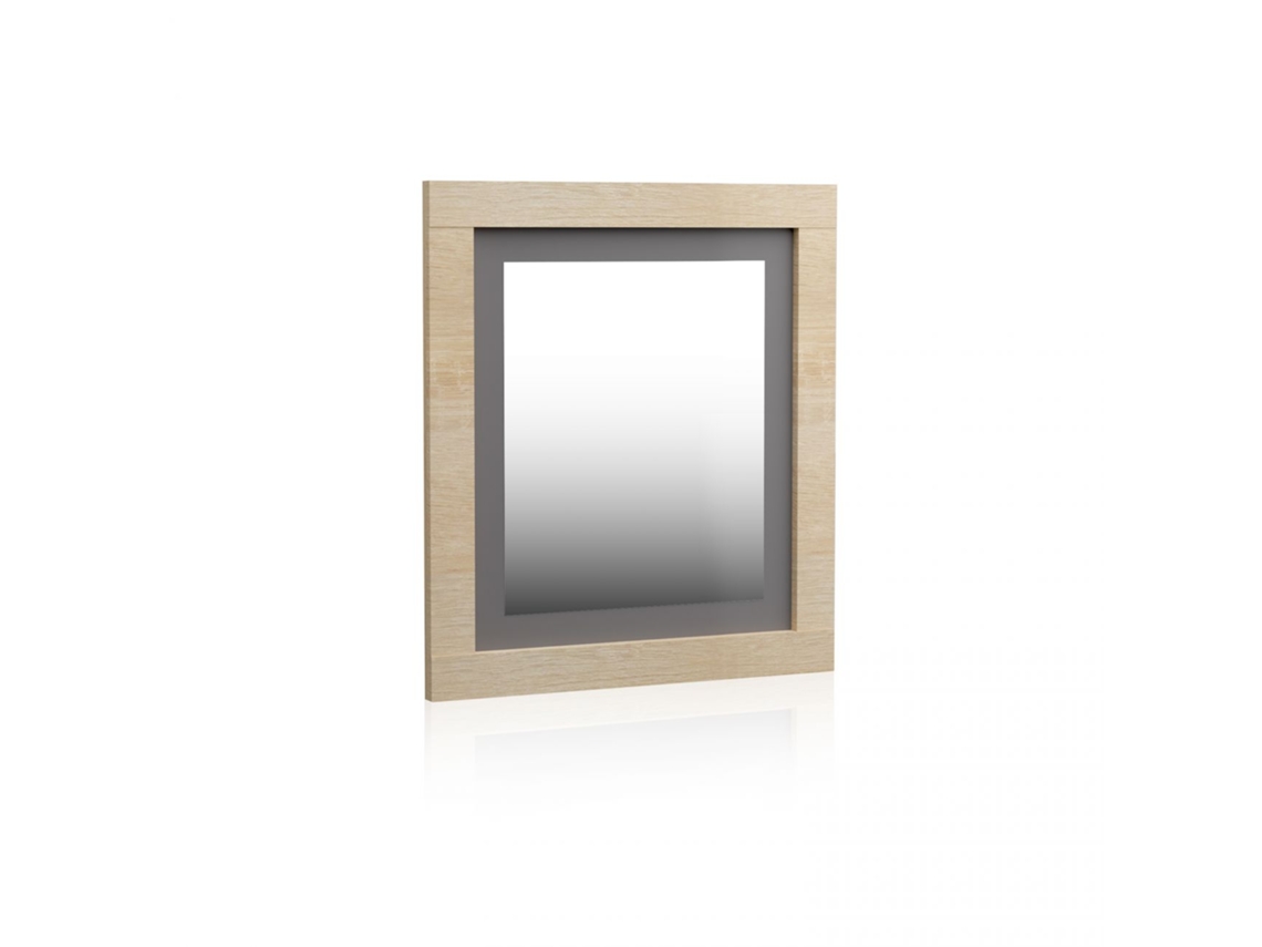 Espejo rectangular Kira Cambria - Grafito 75 x 90 x 3,5 cm