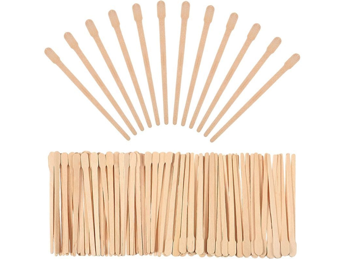 500 Palitos De Cera Pequeños Para Cejas, Espátulas De Madera Para Depilación De Cejas Y Labios.