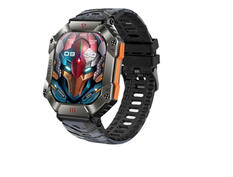 Reloj inteligente para hombre, relojes impermeables, Monitor de salud militar, voz AI, Bluetooth, llamada, reloj inteligente, brújula de aire de al...