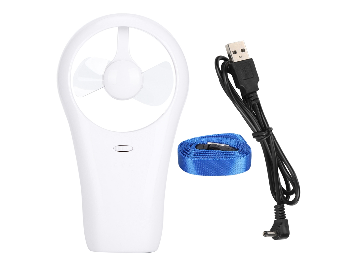 Mini Ventilador Portátil Silencioso Con Batería Usb Para Uso En Interiores Y Exteriores - Blanco