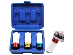 Conjunto De Tuercas De Impacto Para Llantas De Aleación 17mm 19mm 21mm, Acero Cromo Vanadio, Recubrimiento Plástico