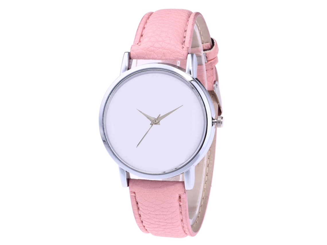Reloj De Pulsera Zhoulianfa Para Mujer, Correa De Pu, Movimiento De Cuarzo Para Estudiantes, Oro Rosa.