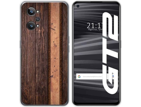 Carcasa para Realme GT 2 5G TUMUNDOSMARTPHONE Dibujos Madera 05 Multicolor
