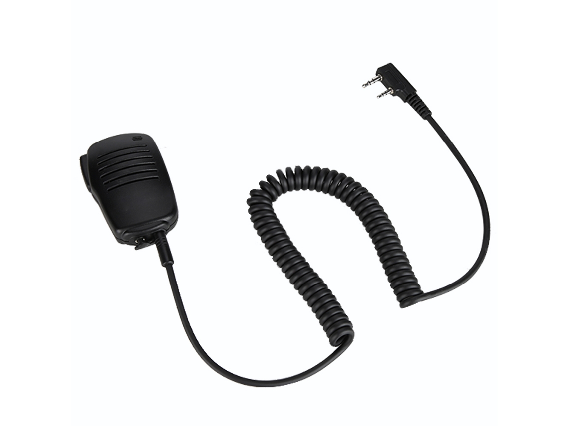 Micrófono de mano con altavoz y conector para auriculares