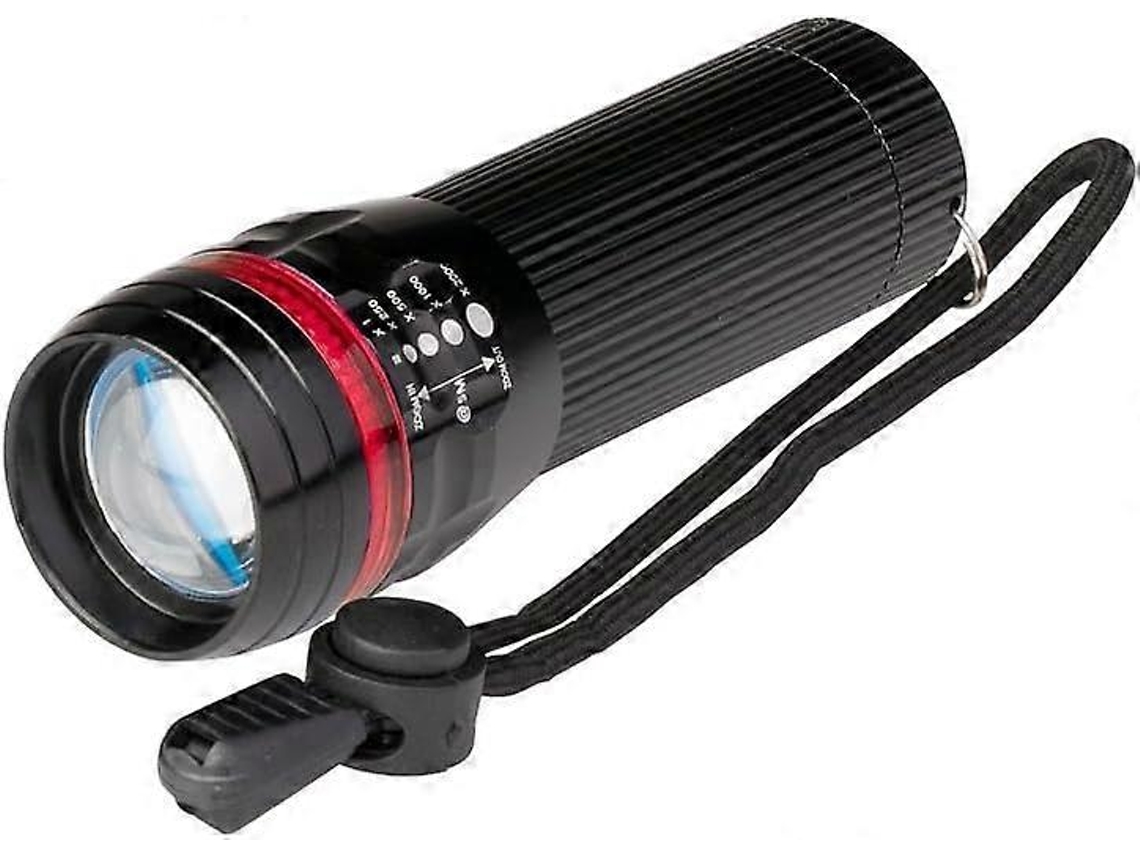 Linterna Led Portátil Alumini - 3 Modos De Brillo - Luz De Emergencia O Trabajo Con Alcance 50m