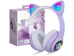 Liwi-Auriculares Bluetooth Inalámbricos para Niños Auriculares Plegables con Orejas de Gato S Audio Inalámbricos para Niños Bluetooth 5.373
