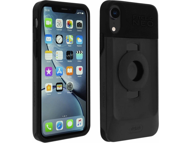 Funda iPhone XR TIGRA Fitclic Neo Negro