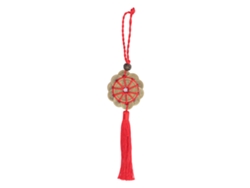 Moneda china de Feng Shui Baok con cuerda roja para la decoración del Año Nuevo Chino y del hogar.