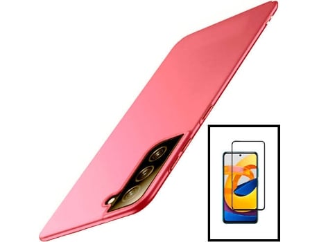 Kit Carcasa + Protector de Pantalla Samsung Galaxy S22+ Plus 5G GIFT4ME Rosa