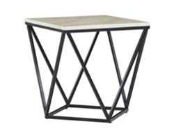 Mesa de centro BELIANI Malibu de MDF Beige 50x50x50