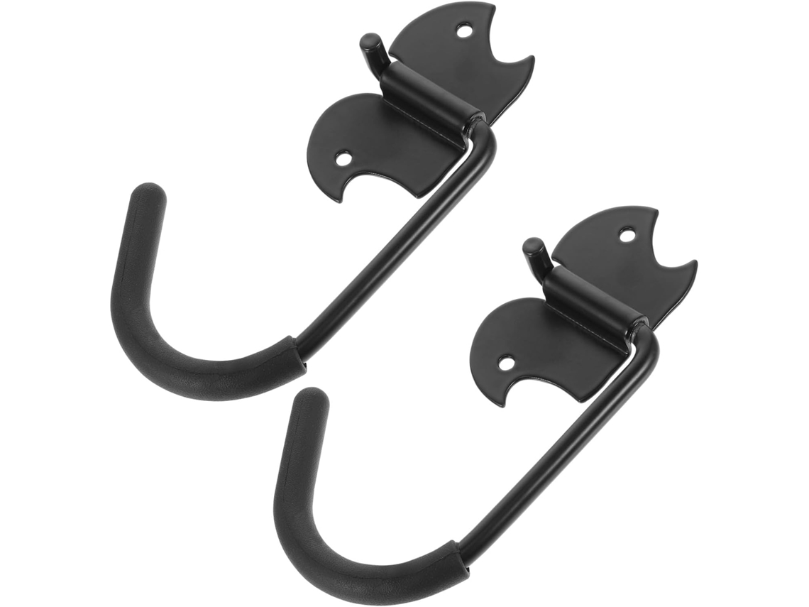 Juego 2 Ganchos Pared Bicicletas Garaje Revestimiento Resistente Corrosión Reforzada 8 Protección Marco