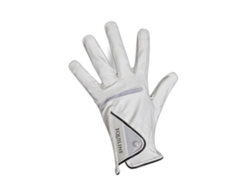 Guantes para Equitación Unisex EQUILINE (Tamaño 8,5 - Blanco)