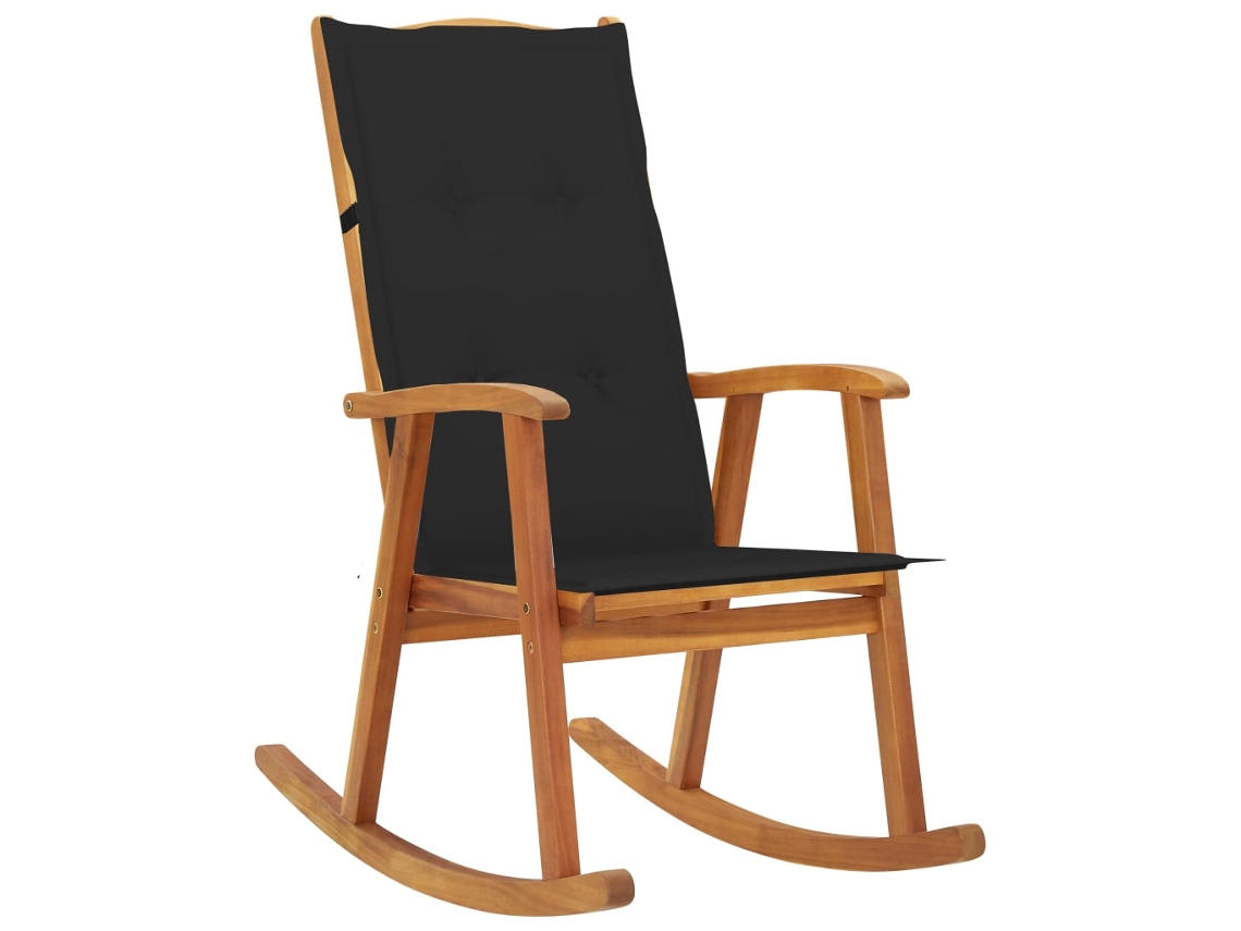 Mecedora con cojines de madera maciza de acacia Dkd Home Decor