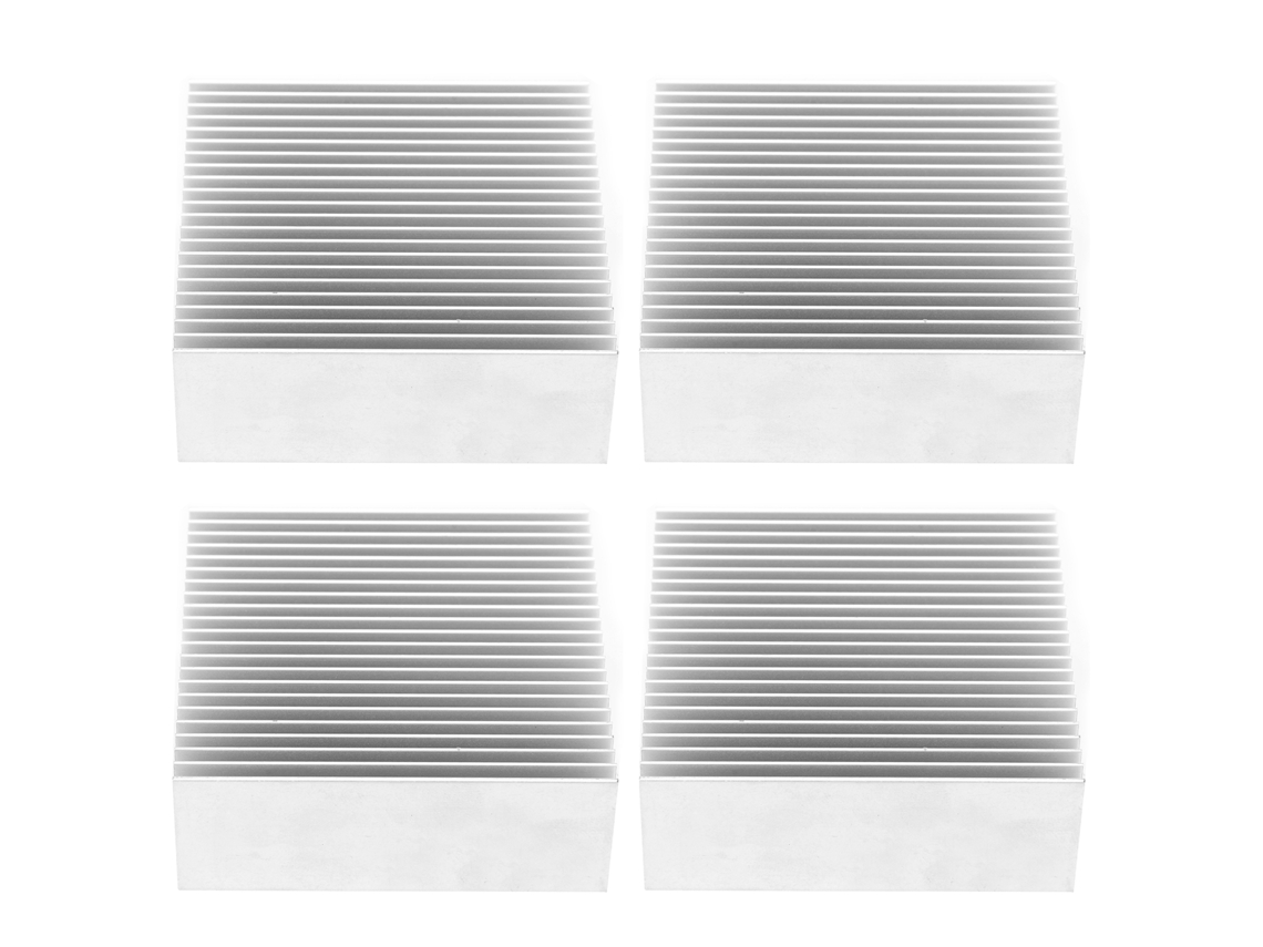 4pcs Disipador De Calor De Aluminio Radiador Cooler Aletas 69x27x69mm