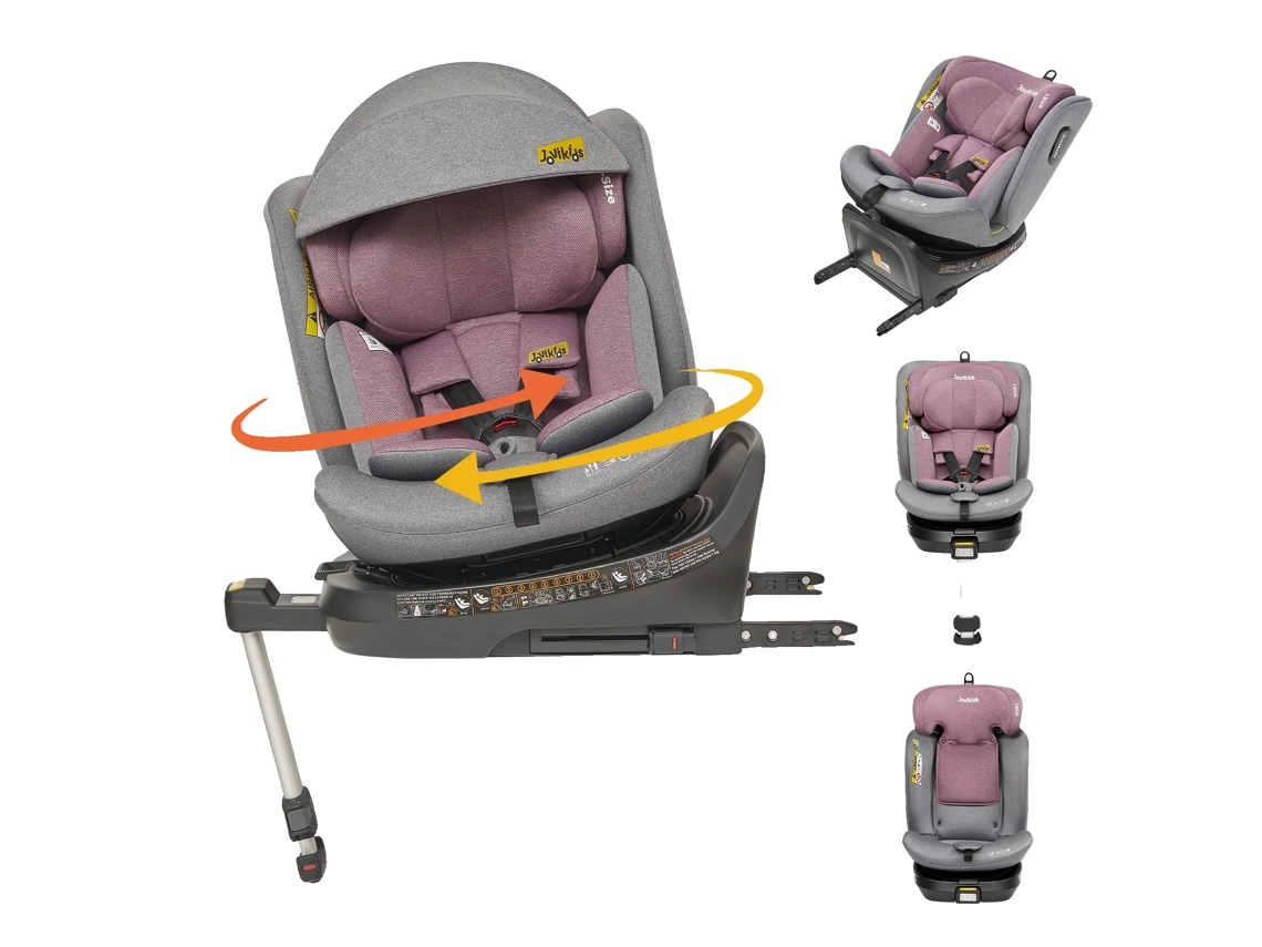 Silla de seguridad para niños, instalación Isofix, cinturón de seguridad de cinco puntos, color rosa OEM